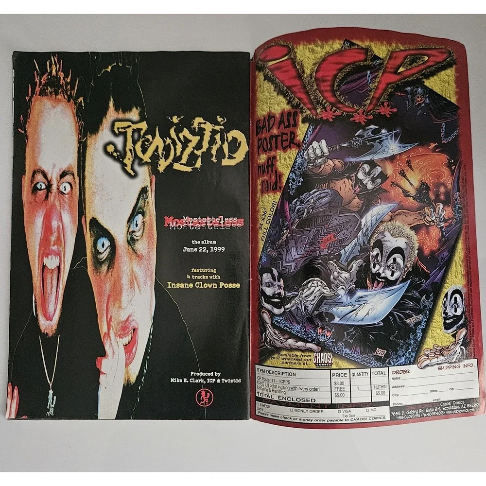 1999 June Insane Clown Posse Chaos Comics #1 Psychopathic Records